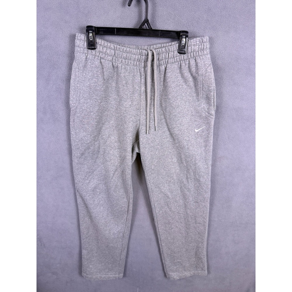 VTG Y2K Nike Sweatpants Men M Gray Athletic Dept Fleece Joggers Baggy Grunge